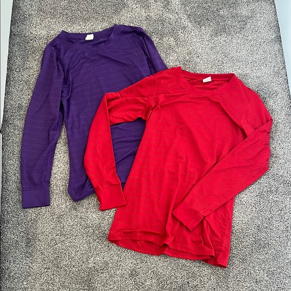Zyia Active Chill Long Sleeve Perforated Mesh Tops Size Large - Picture 1 of 9